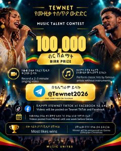 Tewnet music talent contest poster
