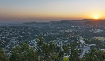 View over Gondar, Madingo Afework’s home city, at sunset, Gondar, Ethiopia, February 2, 2018 (A.Savin / Wikimedia Commons, Free Art License) [file photo]